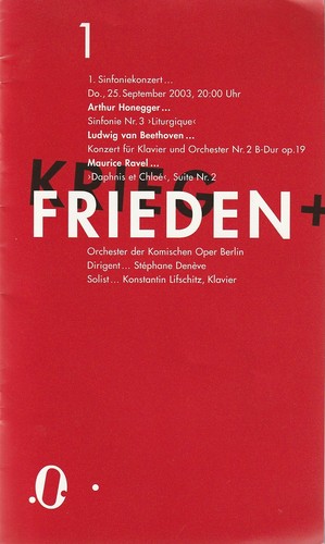 Programmheft - , 1