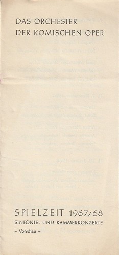 Programmheft sinfonie und - sinfonie,
