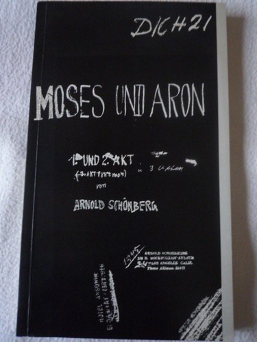 Programmheft moses und aron - moses,
