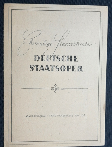 Deutsche staatsoper 1948 - staatsoper,