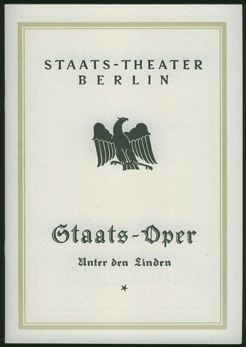 Berlin 1928 programmheft der - 1928,