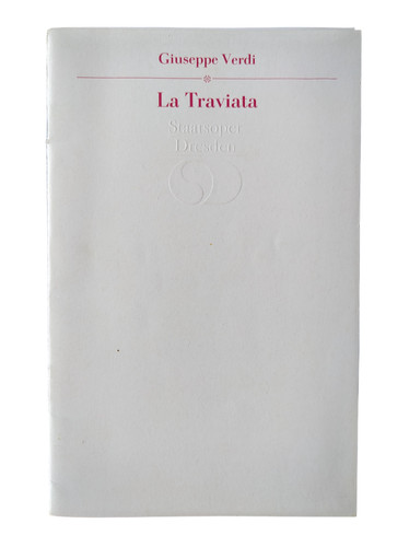 Programmheft traviata - programmheft, "la