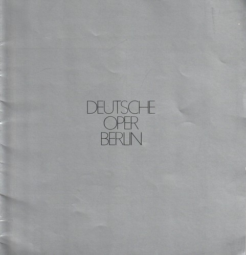 Programmheft deutsche oper - programmheft,