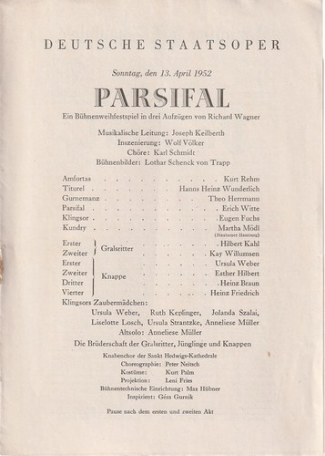 Programmheft richard wagner - richard,