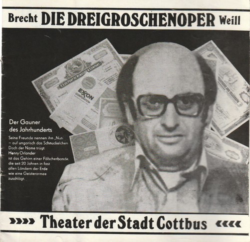 Programmheft brecht weill - programmheft, /
