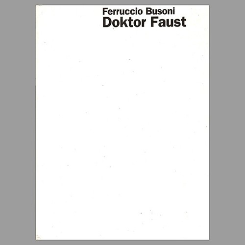 Busoni doktor faust - busoni,