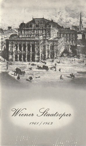 Programmheft wiener staatsoper - wiener,
