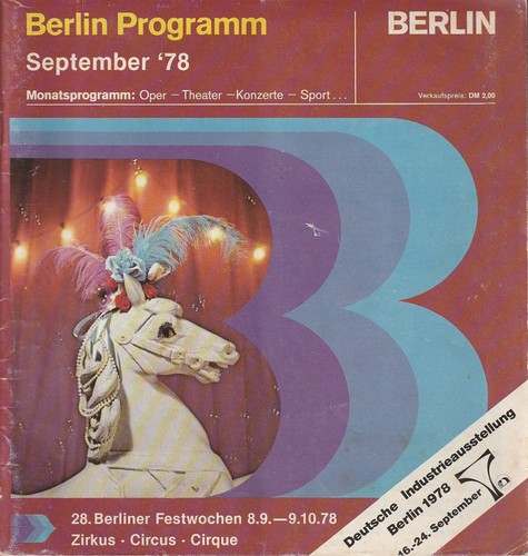 Berlin programm september - programm, 1978