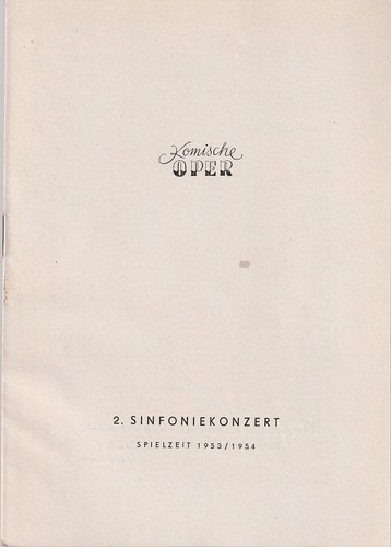 Programmheft - , 2