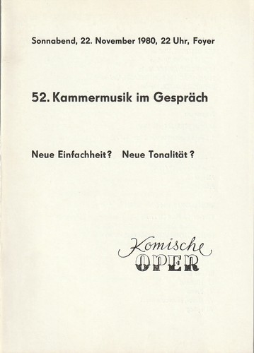 Programmheft kammermusik - 52.,