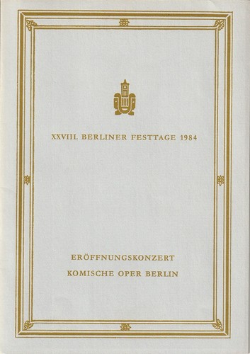 Programmheft xxviii berliner - xxviii.,