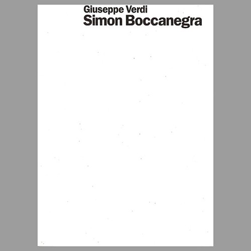 Verdi simon boccanegra - ·,