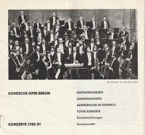 Programmheft konzerte der - konzerte,